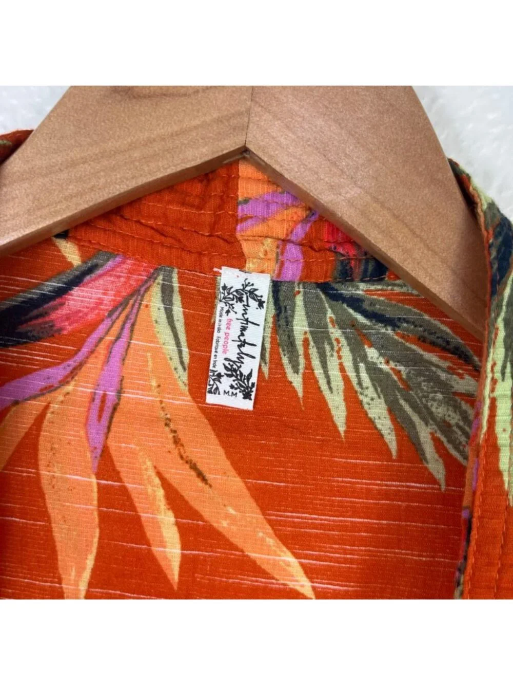 Free People Intimately Read My Palm Kimono Terracotta Women’s Size M